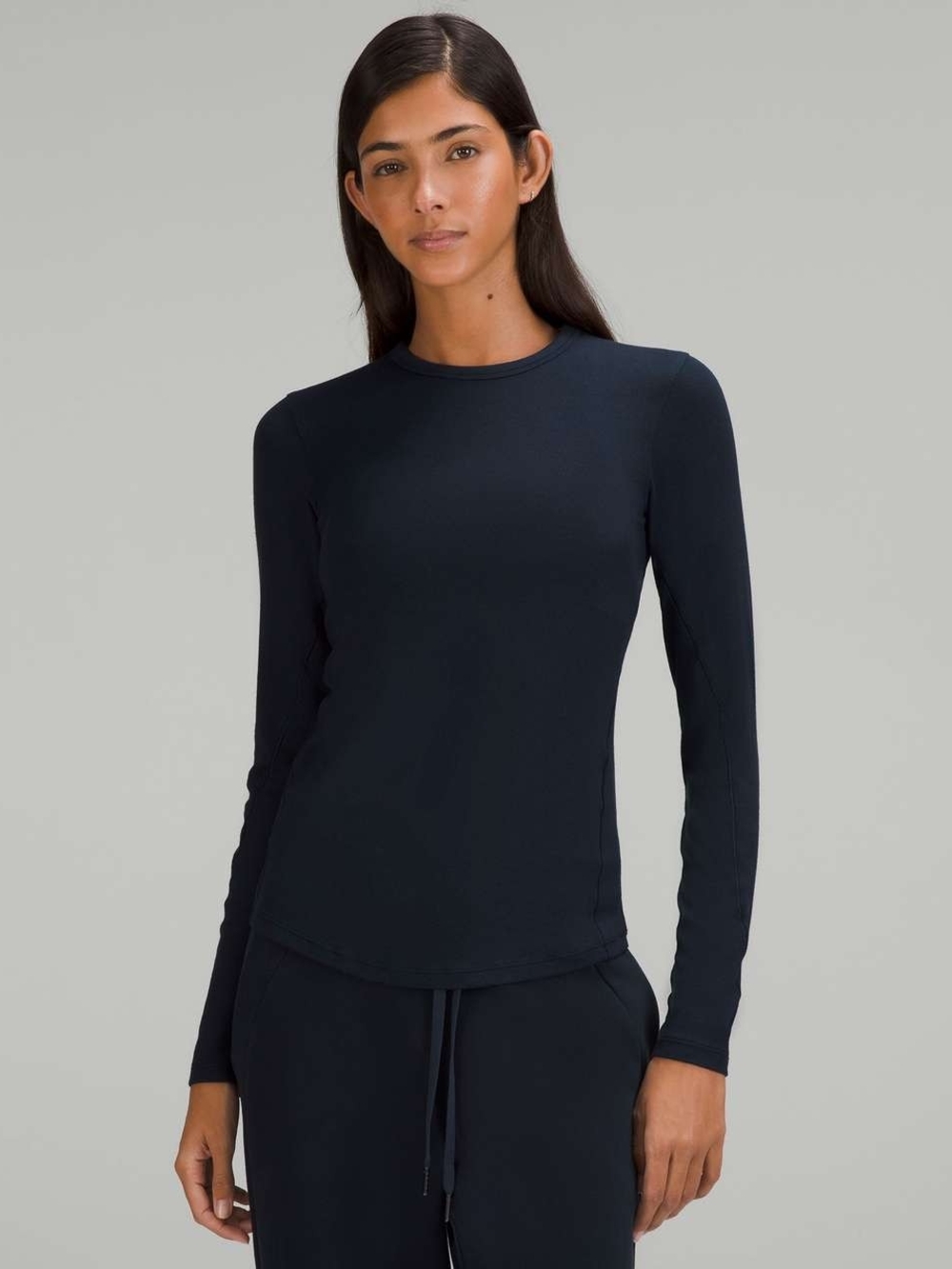 Lululemon Hold Tight Long Sleeve Shirt In True Navy Size 8